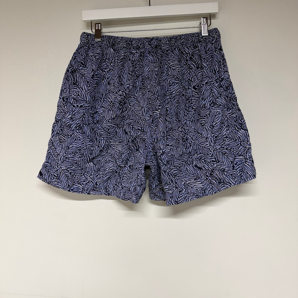 Columbia Mens Size L Shorts Blue Leaf Print Nylon Gorpcore Outdoor Hiking - Picture 5 of 10